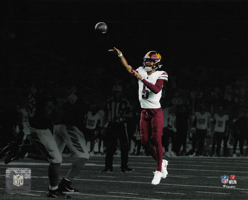 Jayden Daniels Blackout Action Washington Commanders 8" x 10" Football Photo - for just $9.99! 