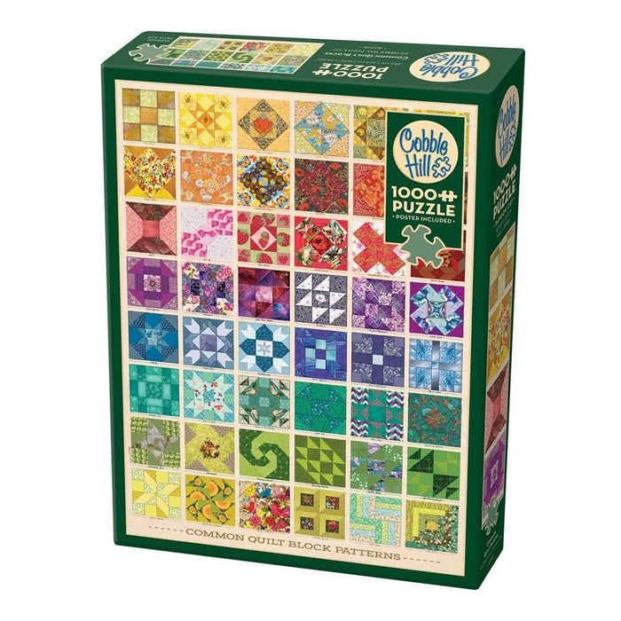 Common Quilt Blocks 1000 Piece Jigsaw Puzzle Cobble Hill - for just $19.99! 