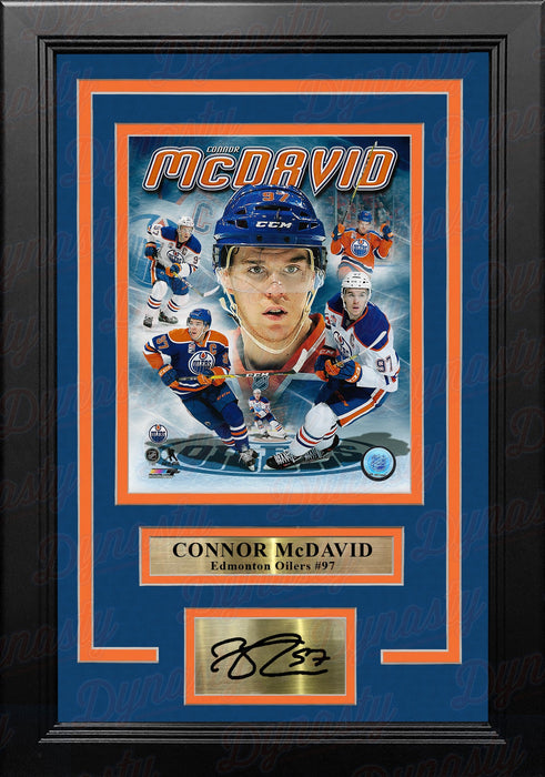 Connor McDavid Edmonton Oilers 8" x 10" Framed Hockey Collage Photo with Engraved Autograph - for just $79.99! 
