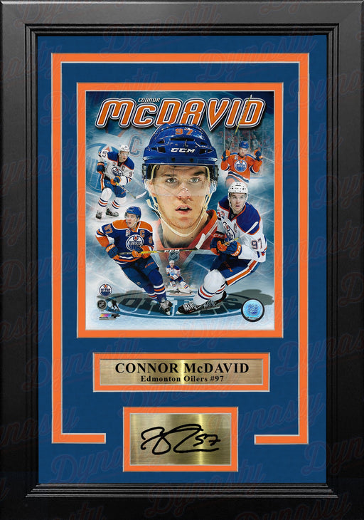 Connor McDavid Edmonton Oilers 8" x 10" Framed Hockey Collage Photo with Engraved Autograph - for just $79.99! 