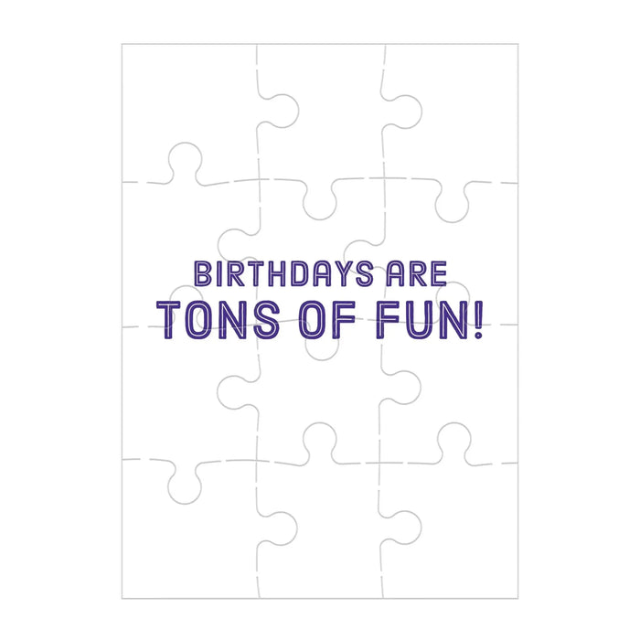 Construction Site Birthday Greeting Card 12 Piece Jigsaw Puzzle Mudpuppy - for just $7.99! 