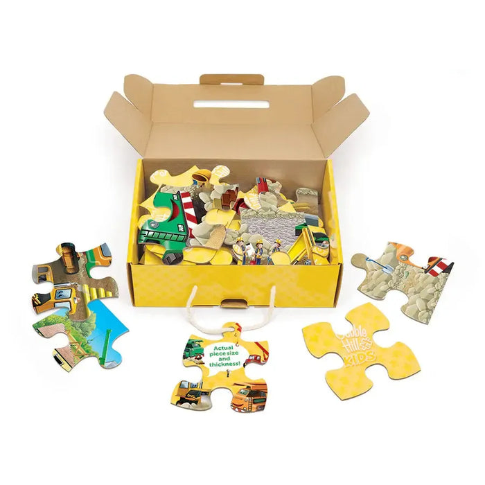 Construction Zone 35 Piece Floor Jigsaw Puzzle Cobble Hill - for just $19.99! 
