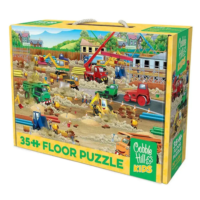 Construction Zone 35 Piece Floor Jigsaw Puzzle Cobble Hill - for just $19.99! 