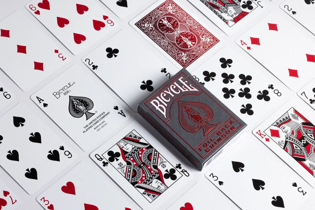 Bicycle Metalluxe Red Foil Back Playing Cards - for just $11.99! 