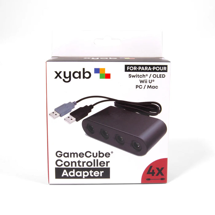 4 Port Controller Adapter for Nintendo GameCube® | Wii U® | Switch® | PC - for just $22.99! 