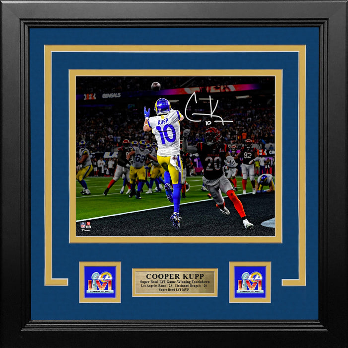 Cooper Kupp Super Bowl LVI Game-Winning Touchdown Los Angeles Rams Autographed 8x10 Framed Photo - for just $399.99! 