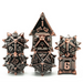 Warrior's Flail: Copper - Metal RPG Dice Set - for just $39.99! 