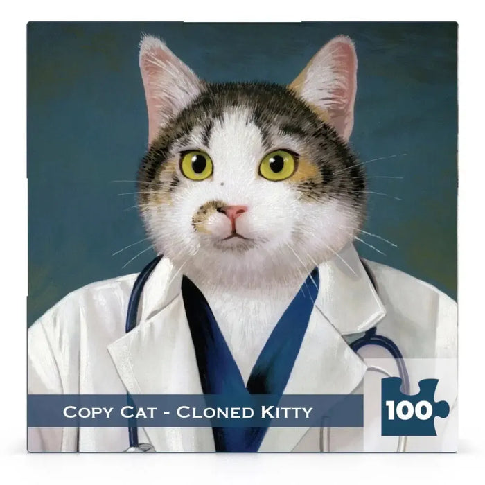 Copy Cat - Cloned Kitty 100 Piece Mini Jigsaw Puzzle NYPC - for just $11.99! 