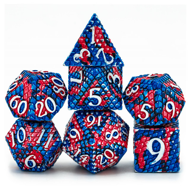 Dragon Scale: Coral Reef - Metal RPG Dice Set - for just $44.99! 