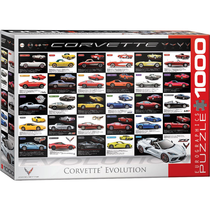 Corvette Evolution 1000 Piece Jigsaw Puzzle Eurographics - for just $19.99! 