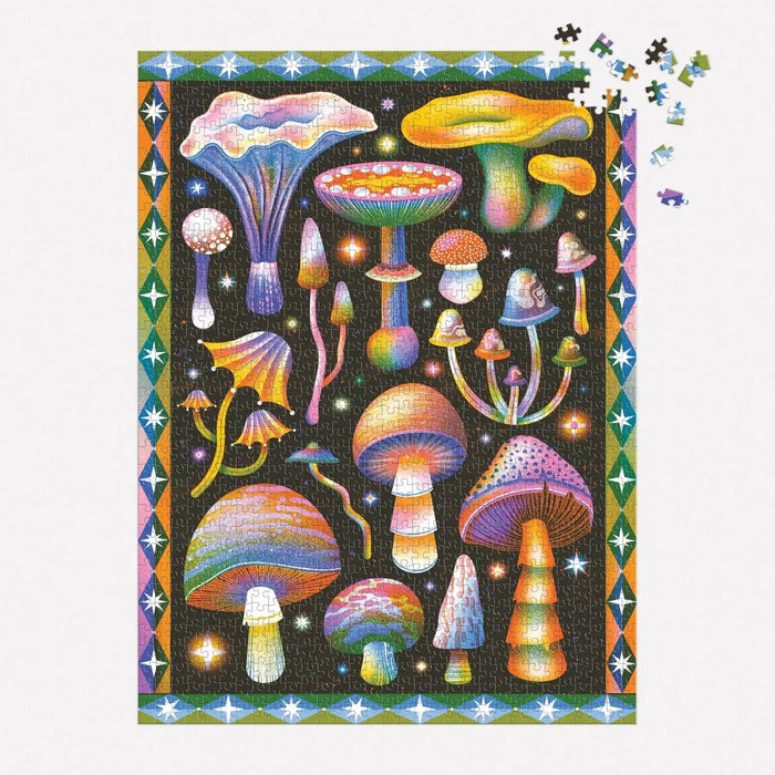 Cosmic Mushrooms 1000 Piece Jigsaw Puzzle Galison - for just $19.99! 