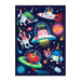 Cosmic Party Greeting Card 12 Piece Jigsaw Puzzle Mudpuppy - for just $7.99! 