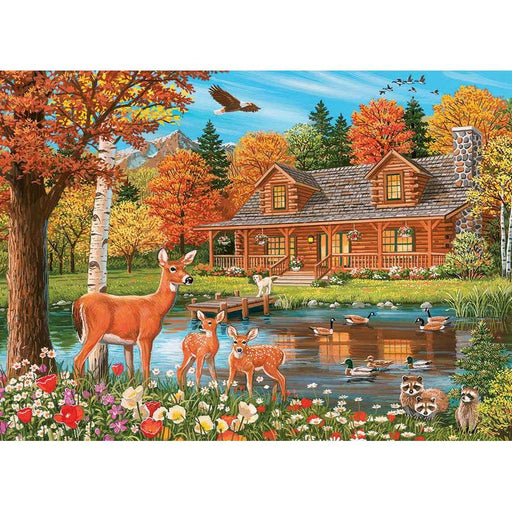 Cottage Pond 350 Piece Family Jigsaw Puzzle Cobble Hill - for just $17.99! 