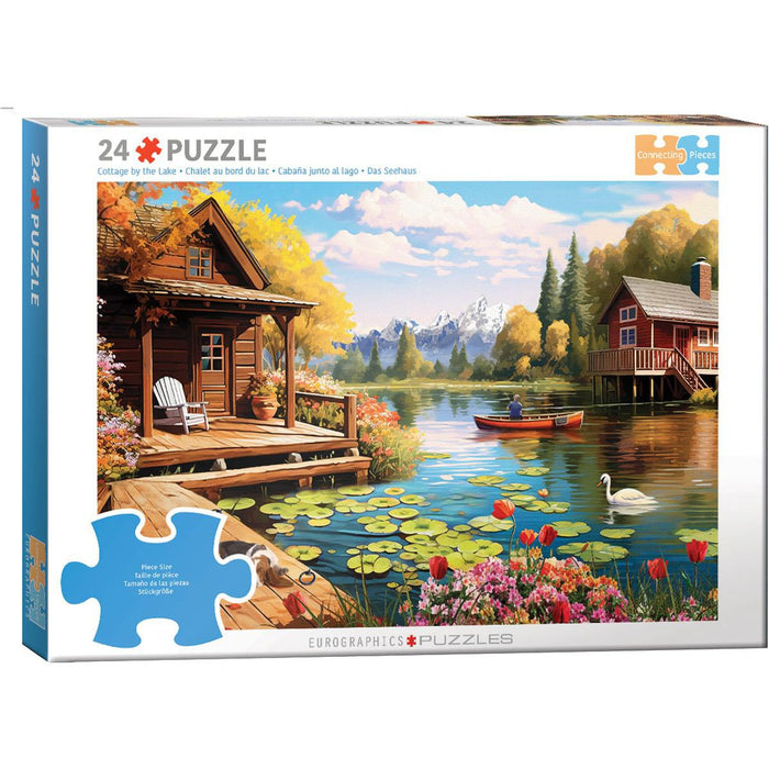 Cottage by the Lake 24 Connecting Pieces Jigsaw Puzzle Eurographics - for just $19.99! 