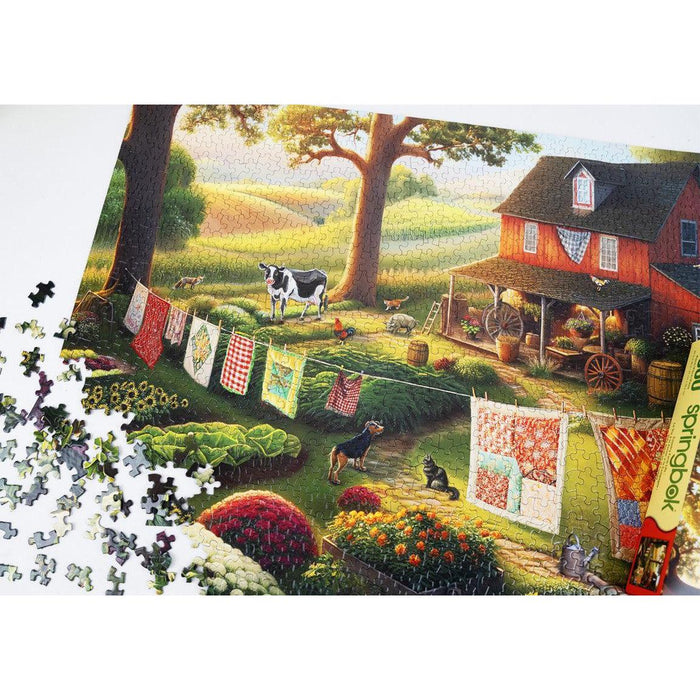 Country Farm Life 1000 Piece Jigsaw Puzzle Springbok - for just $19.99! 