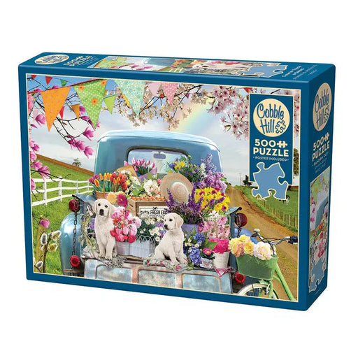 Country Truck in Spring 500 Piece Jigsaw Puzzle Cobble Hill - for just $17.99! 