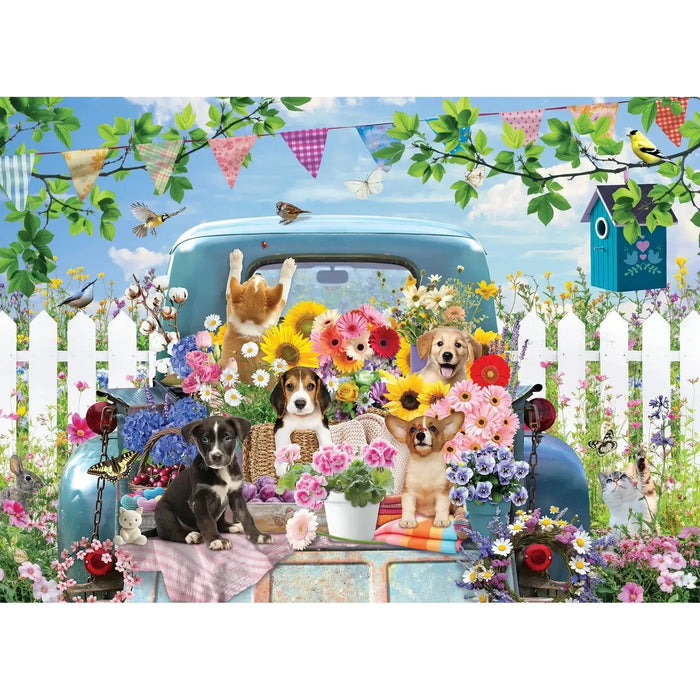 Country Truck in Summer 500 Piece Jigsaw Puzzle Cobble Hill - for just $17.99! 