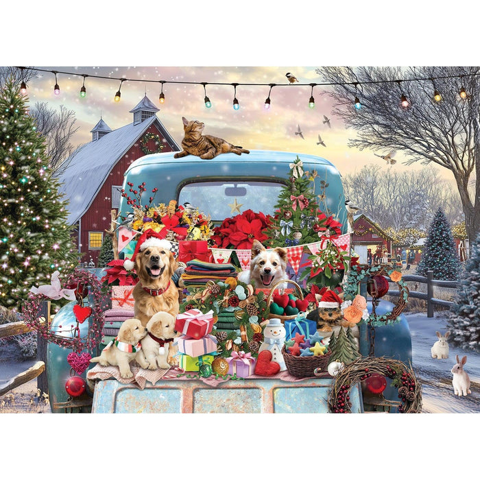 Country Truck in Winter 500 Piece Jigsaw Puzzle Cobble Hill - for just $17.99! 