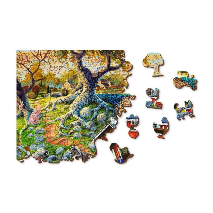 Countryside Bridges 505 Piece Wood Jigsaw Puzzle Wooden City - for just $27.99! 