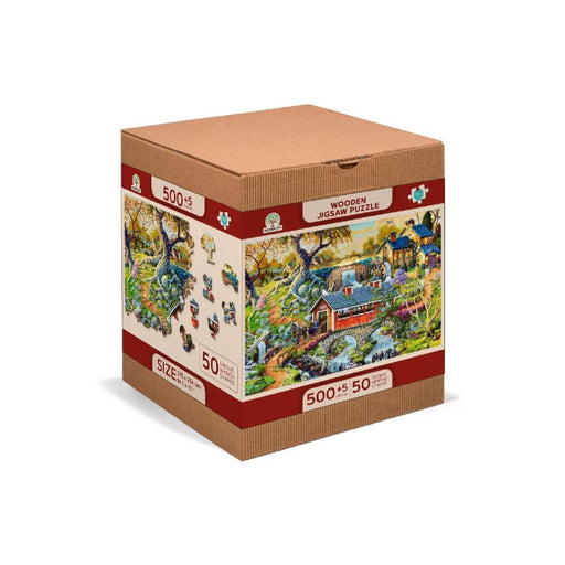 Countryside Bridges 505 Piece Wood Jigsaw Puzzle Wooden City - for just $27.99! 