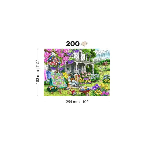 Countryside Garden 200 Piece Wood Jigsaw Puzzle Wooden City - for just $19.99! 