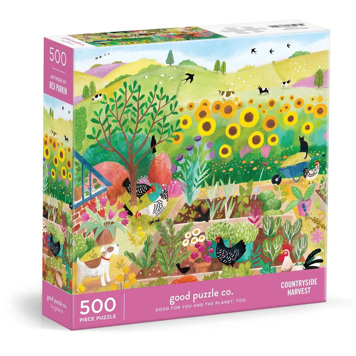 Countryside Harvest 500 Piece Jigsaw Puzzle Galison - for just $17.99! 
