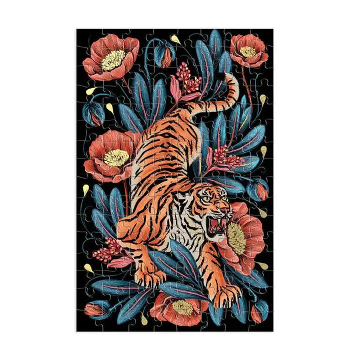 Courageous Tiger 128 Piece Matchbox Mini Jigsaw Puzzle Galison - for just $9.99! 