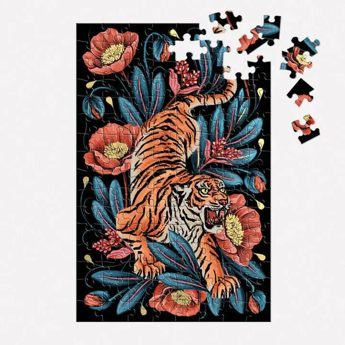 Courageous Tiger 128 Piece Matchbox Mini Jigsaw Puzzle Galison - for just $9.99! 