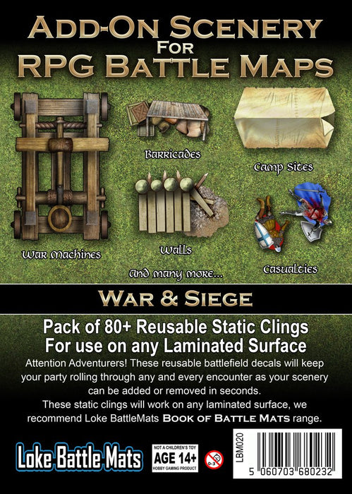 Battle Mats: Add On Scenery - War & Siege - for just $12.99! 