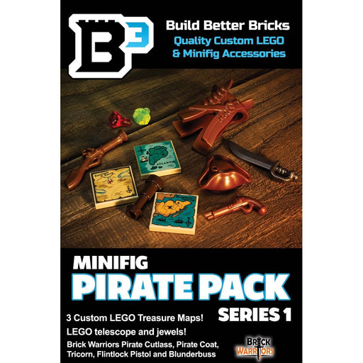 Pirate Minifig Pack - Premium Custom LEGO Parts - Just $12! Shop now at Retro Gaming of Denver