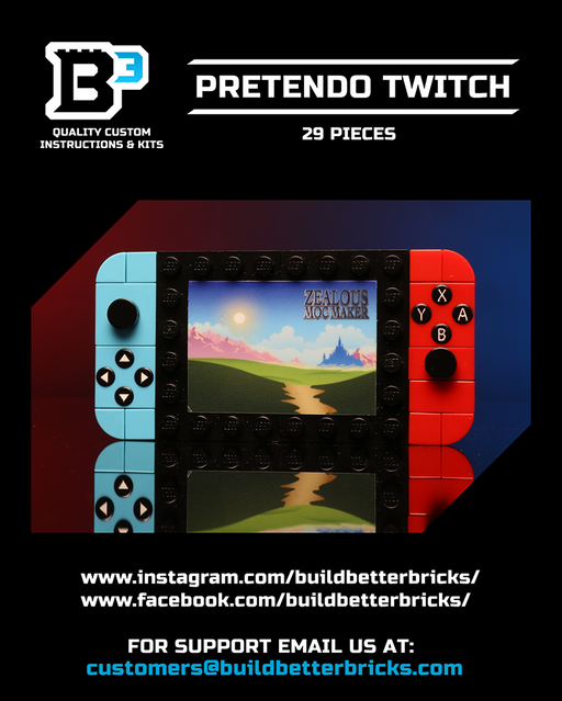 Custom Pretendo 2017 Handheld Console Building Set made using LEGO parts - Just $19.99! Shop now at Retro Gaming of Denver