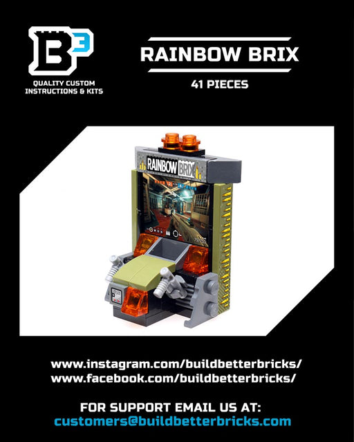 Custom Rainbow Brix Shooter Arcade Game made using LEGO parts - B3 Customs - Just $19.99! Shop now at Retro Gaming of Denver