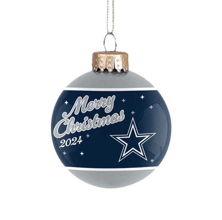 Dallas Cowboys 2024 Holiday Glass Ball Ornament - for just $9.99! 