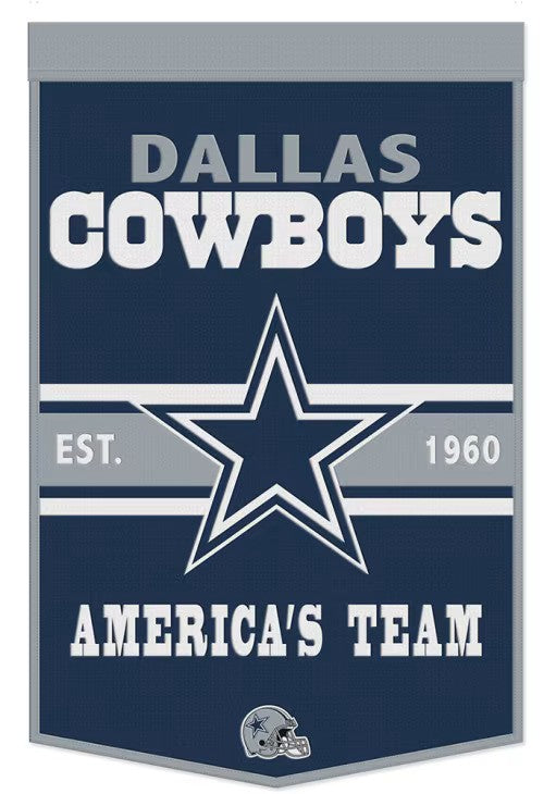 Dallas Cowboys 24" x 38" Primary Wool Banner - for just $99.99! 
