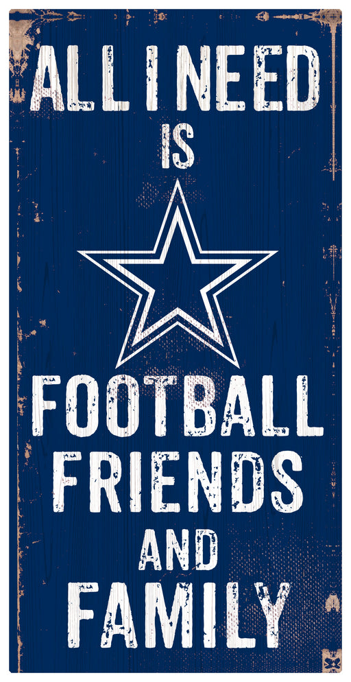 Dallas Cowboys Football, Friends, & Family Wood Sign - for just $12.99! 