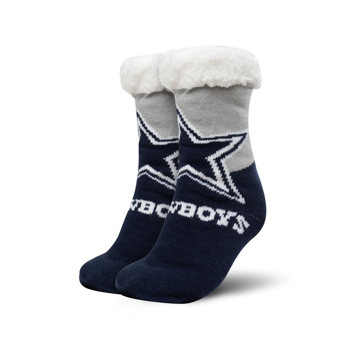 Dallas Cowboys Colorblock Footy Slipper Socks - for just $19.99! 