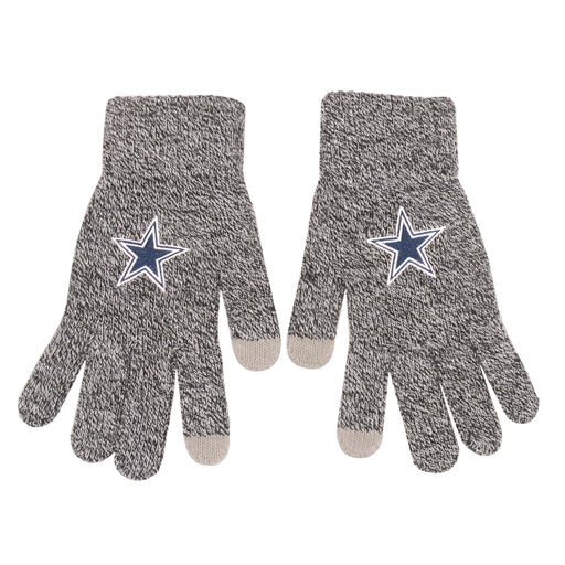 Dallas Cowboys Gray Knit Texting Gloves - Premium Apparel - Gloves - Just $14.99! Shop now at Retro Gaming of Denver