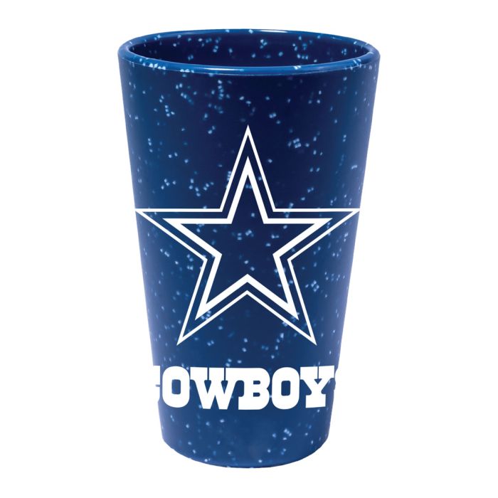 Dallas Cowboys 16 oz Team Color Silicone Pint Glass - for just $19.99! 
