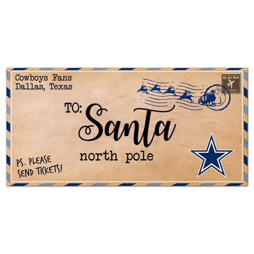 Dallas Cowboys 6'' x 12'' Letter to Santa Sign - for just $12.99! 