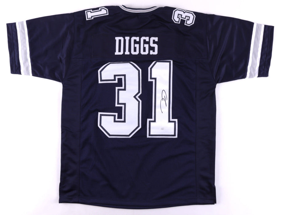 Trevon Diggs Dallas Cowboys Autographed Navy Blue Rookie Football Jersey - for just $229.99! 