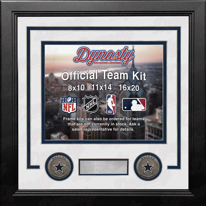 Dallas Cowboys Custom NFL Football 16x20 Picture Frame Kit (Multiple Colors) - for just $62.99! 