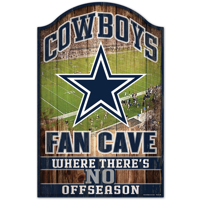 Dallas Cowboys Fan Cave 11" x 17" Wood Sign - for just $29.99! 