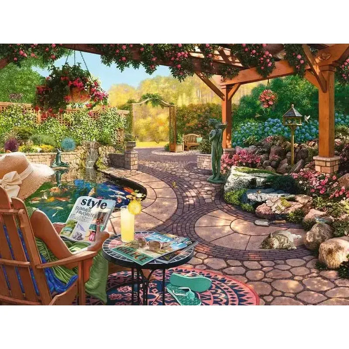 Cozy Backyard Bliss 750 Piece Jigsaw Puzzle Ravensburger - for just $29.99! 