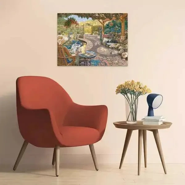 Cozy Backyard Bliss 750 Piece Jigsaw Puzzle Ravensburger - for just $29.99! 