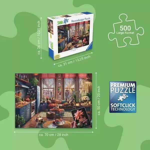 Cozy Boho Studio 500 Large Piece Jigsaw Puzzle Ravensburger - for just $24.99! 