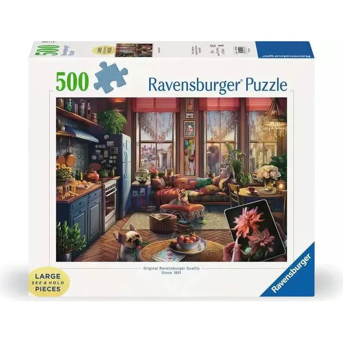 Cozy Boho Studio 500 Large Piece Jigsaw Puzzle Ravensburger - for just $24.99! 