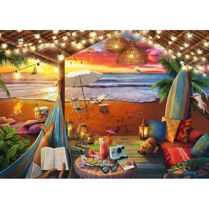 Cozy Cabana 500 Large Piece Jigsaw Puzzle Ravensburger - for just $24.99! 