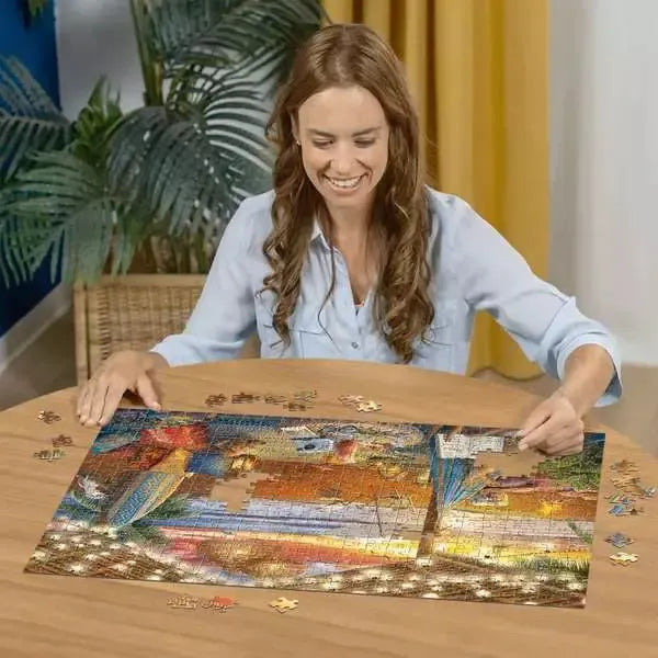 Cozy Cabana 500 Large Piece Jigsaw Puzzle Ravensburger - for just $24.99! 