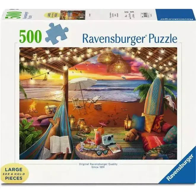 Cozy Cabana 500 Large Piece Jigsaw Puzzle Ravensburger - for just $24.99! 