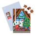 Cozy Cabin Christmas Greeting Card 60 Piece Jigsaw Puzzle Galison - for just $7.99! 